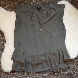 Chiffon Peplum Top